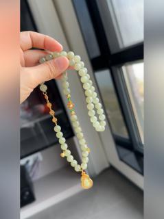 春天标配的和田玉项链～