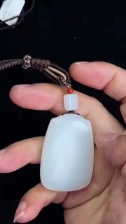 玉说和田玉平安无事牌吊坠男女玉坠玉佩籽料玉石项链玉器珠宝挂件礼物